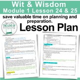 Wit & Wisdom Lesson Plan Module 1 Lesson 24 & 25