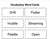 Wit & Wisdom Module 1 (Grade 2) Vocab Cards and Test- Sky Tree