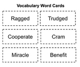 Wit & Wisdom Module 4 (Grade 2) Vocab Cards and Test- Bone