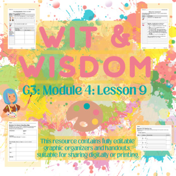 Preview of Wit&Wisdom: Student Workbook Gr. 3, Module 4: Lesson 9