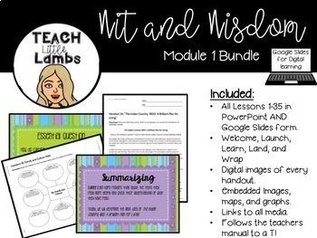 Preview of Wit and Wisdom 5th Grade Bundle