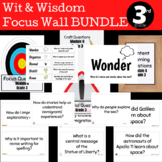 Wit and Wisdom Focus Wall BUNDLE | Grade 3 | Modules 0-4