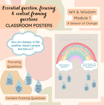 Preview of Wit and Wisdom: Grade 2 Module 1 Focus Wall