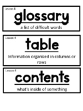Wit and Wisdom Grade 2 Module 1 Vocab and Word Wall Cards