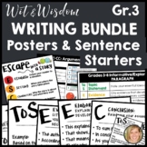 Wit and Wisdom Grade 3 Writing Posters, ToSEEC Sentence St