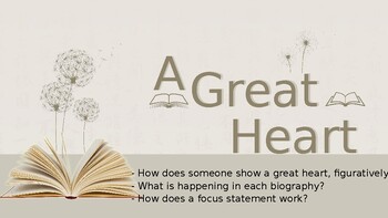 Preview of Wit and Wisdom Grade 4 Module 1: A Great Heart Lesson 3