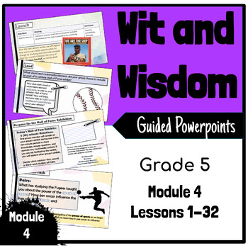 Preview of Wit and Wisdom Grade 5 Module 4 Bundle (Lessons 1-32)