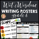 Wit and Wisdom Grade 6 Writing Posters