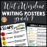 Wit and Wisdom Grade 7 Writing Posters