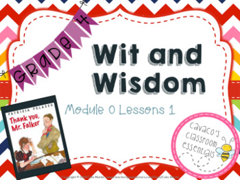 Preview of Wit and Wisdom Grades 3-5 Module 0 Lessons 1-6