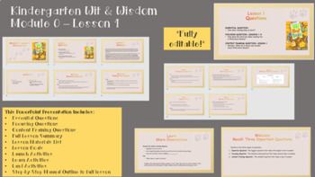 Preview of Wit and Wisdom Module 0 (GRADES K-2) Lessons 1-6 Bundle