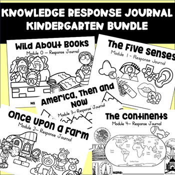 Preview of Knowledge Response Journal Bundle Kindergarten