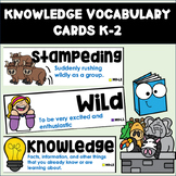 Knowledge Vocab Cards: K-2 Wild About Books