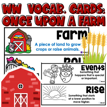 Wit and Wisdom Vocabulary for Word Wall- Kindergarten All Year BUNDLE!