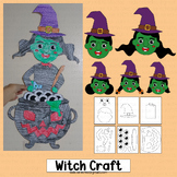 Witch Craft Halloween Bulletin Board Coloring Page Cauldro
