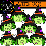 Witch Faces {Creative Clips Digital Clipart}