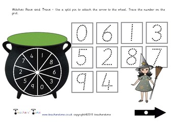 Witch Race and Trace by Teachers' Time Store | TPT