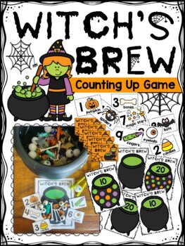 Witch's Brew Counting Game by Katie Crystal | Teachers Pay Teachers