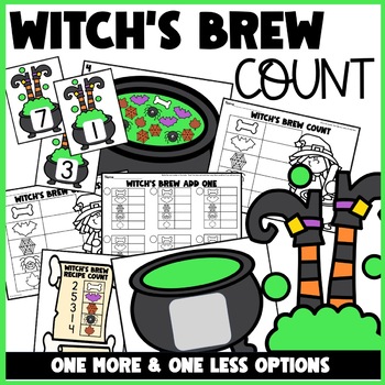 Preview of Witches Brew Counting Game Halloween Math Activity  Witch's