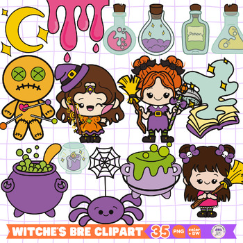 Preview of Witch's Brew Halloween Clipart