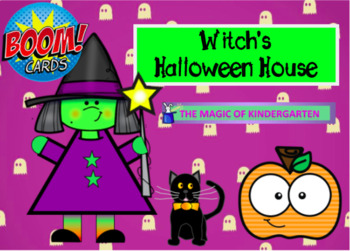 Preview of Witch's Halloween House~Craftivity (Boom Cards)