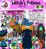 Witch's potions Clip Art- Witches Clipart