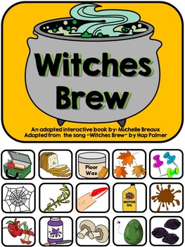 Preview of Witches Brew--A Halloween Song and Adapted Book and Activities