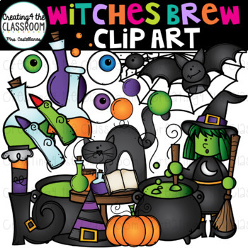 Preview of Witches Brew Clip Art {Halloween Clip Art}