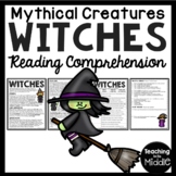 Witches Informational Reading Comprehension Worksheet Myth