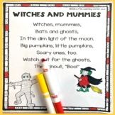 Witches and Mummies Halloween Poem for Kids