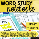 Within Word Pattern Words Their Way Activities Notebook wi