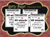 Wizard INSPIRED Classroom Rules Posters