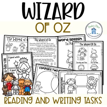 Preview of Wizard Of Oz Book Study Reading and Writing Printables