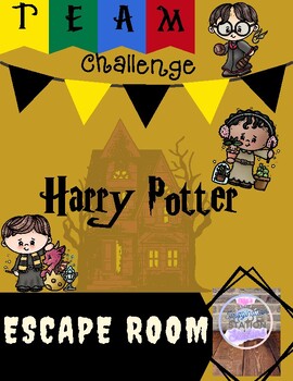 Preview of Wizard Themed Harry PotteEscape Room Gifted, Halloween,Printable,Standards based