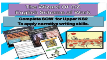 Preview of Wizard of OZ - complete scheme of 12 lessons