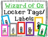 Wizard of Oz Locker Tags/Labels