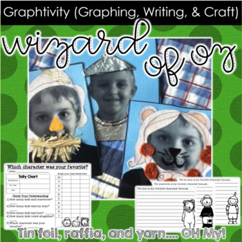 Preview of Wizard of Oz Graphtivity (Graphing, Writing, and a Craft)