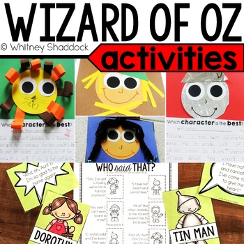 Preview of The Wonderful Wizard of Oz Activities and Book Companion for First Grade
