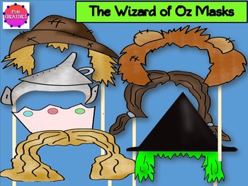 Preview of Wizard of Oz  Paper Masks