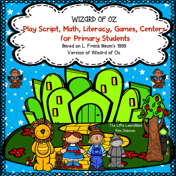 Preview of Wizard of Oz Play Script, Games, Worksheets and More!
