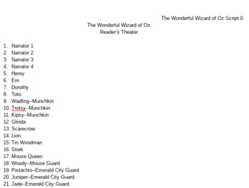 Preview of Wizard of Oz Reader's Theater script