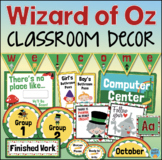 Wizard of Oz Theme Classroom Decor Bundle Decorations Pack