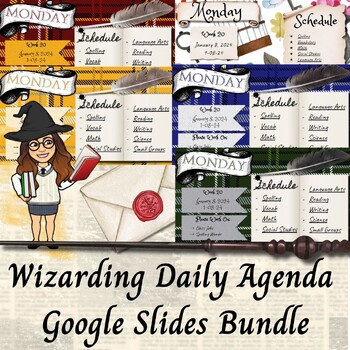 Preview of Wizarding Agenda Bundle - GOOGLE SLIDES