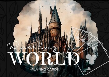 Preview of Wizarding World Playing Cards - SET THREE - Complete Bundle