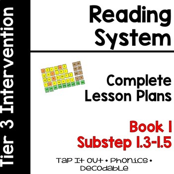 Preview of Reading System Lesson Plans Substep (Book) 1 Tap It Out