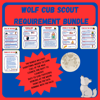 Preview of Wolf Cub Scout Complete Requirement Bundle