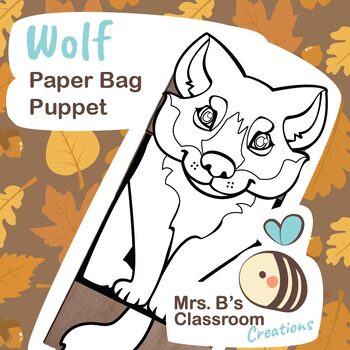 Preview of Wolf Paper Bag Puppet