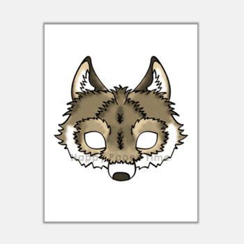 wolf masks printable