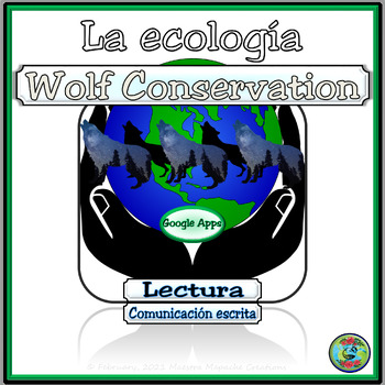 Preview of Wolf Recovery Programs Ecology Reading Activities for Google Apps