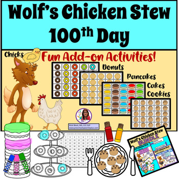 Preview of Wolf's Chicken Stew 100th Day Add-On Activities